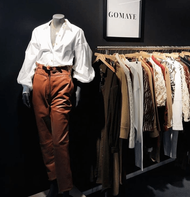 Gomaye Brun Skinnbukse