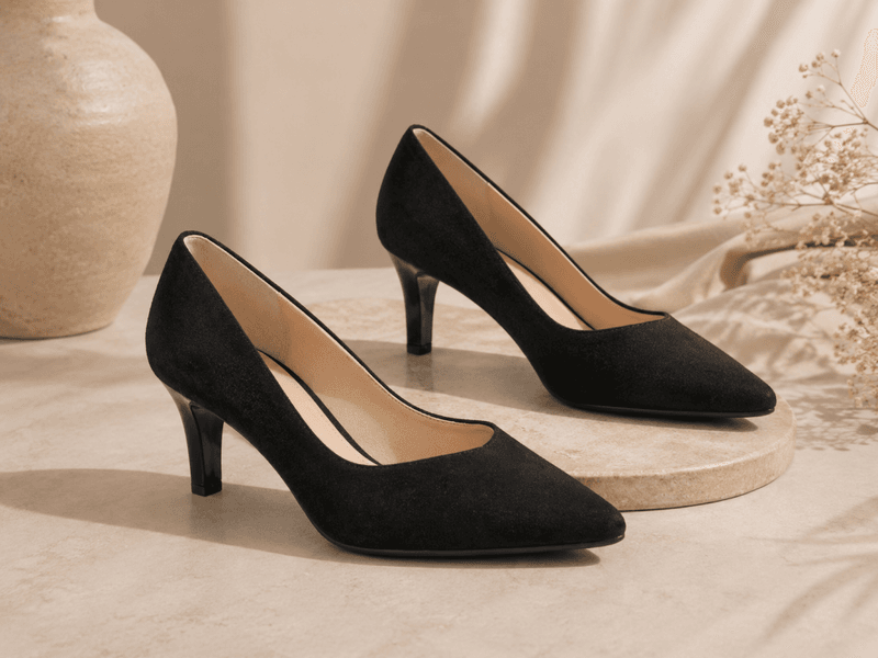 Hogl Sort Semsket Pumps