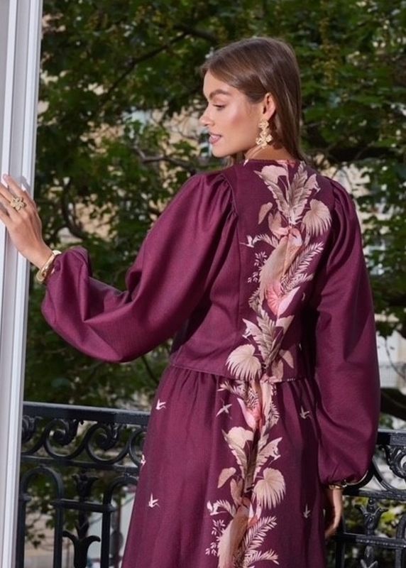 Lecoco Burgunder rød bluse