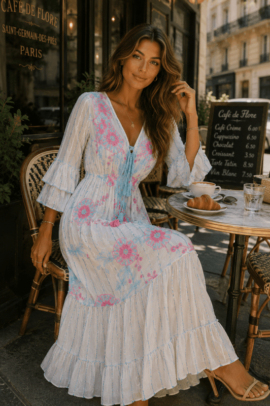 Chanelle Dress turkis rosa