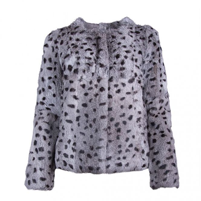 Hovedbilde Grå pels jakke 