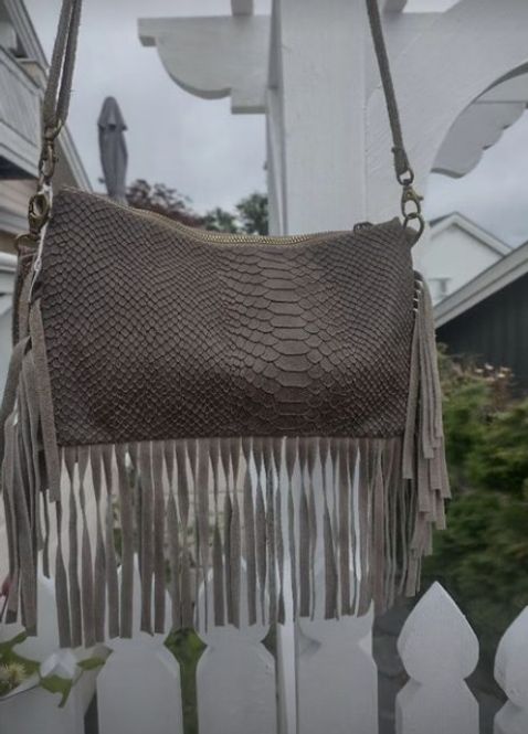 Hovedbilde Frynse Skinn Veske