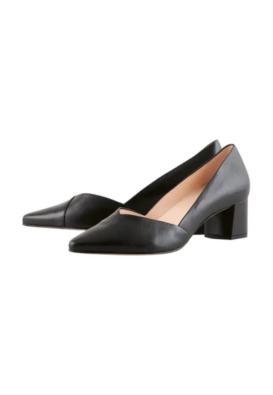 Hogl sorte pumps i skinn